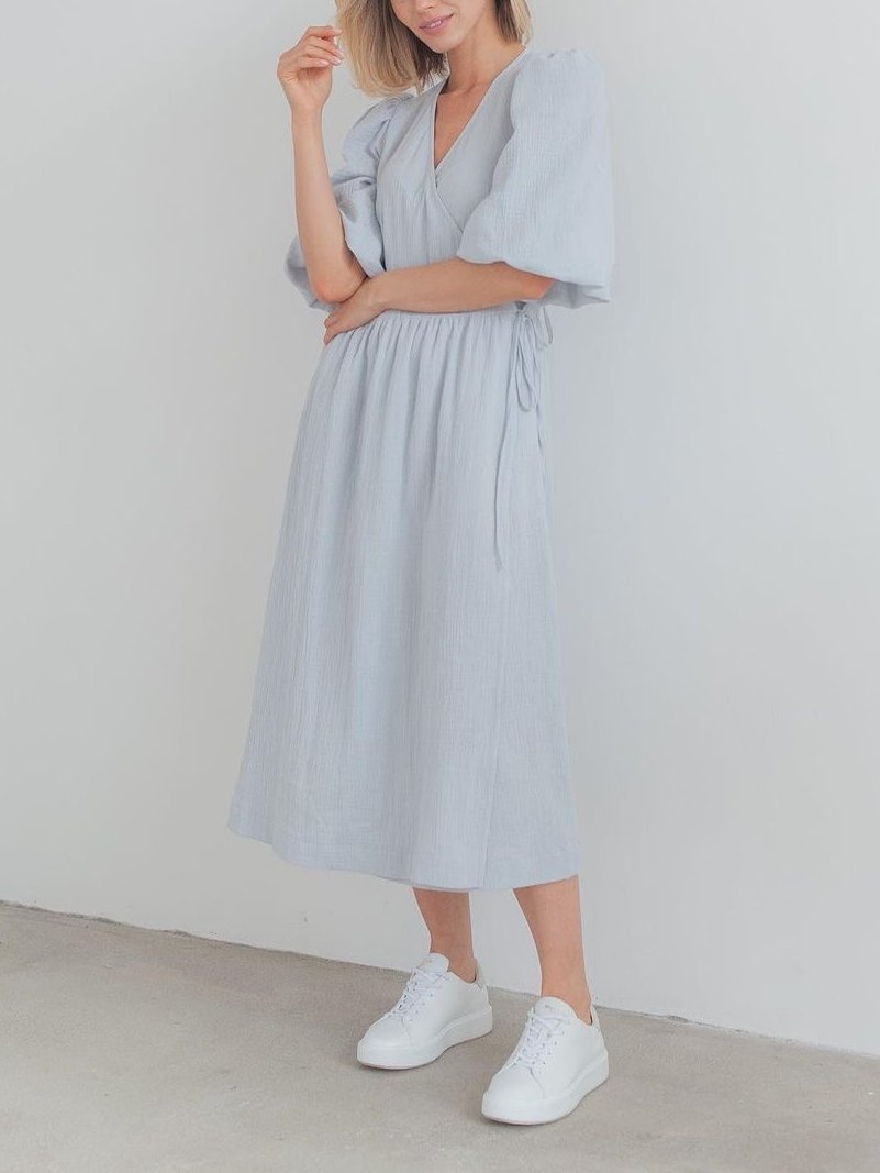 Sweet Atmosphere Solid Color Dress
