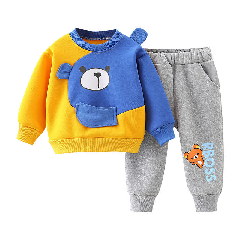 Children's Cartoon Suit Casual Sweater