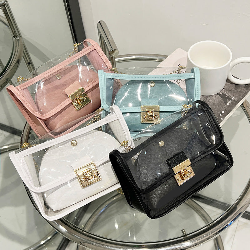 Summer Shoulder Messenger Bag Transparent