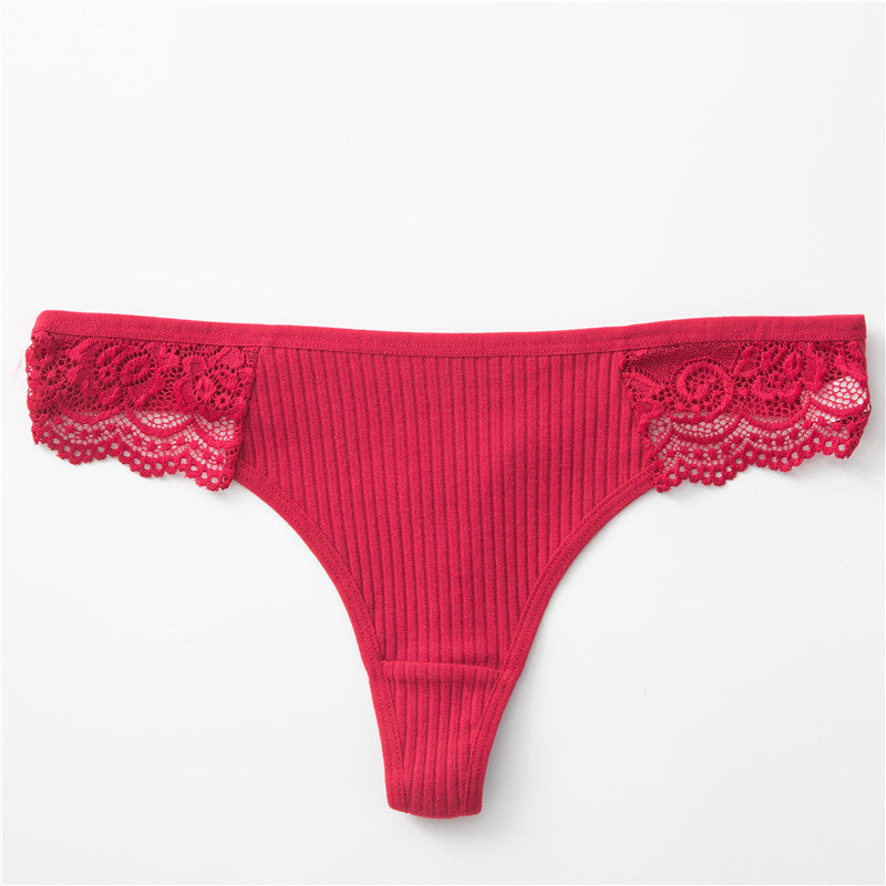Underwear Low Waist Full Cotton Women's Lace