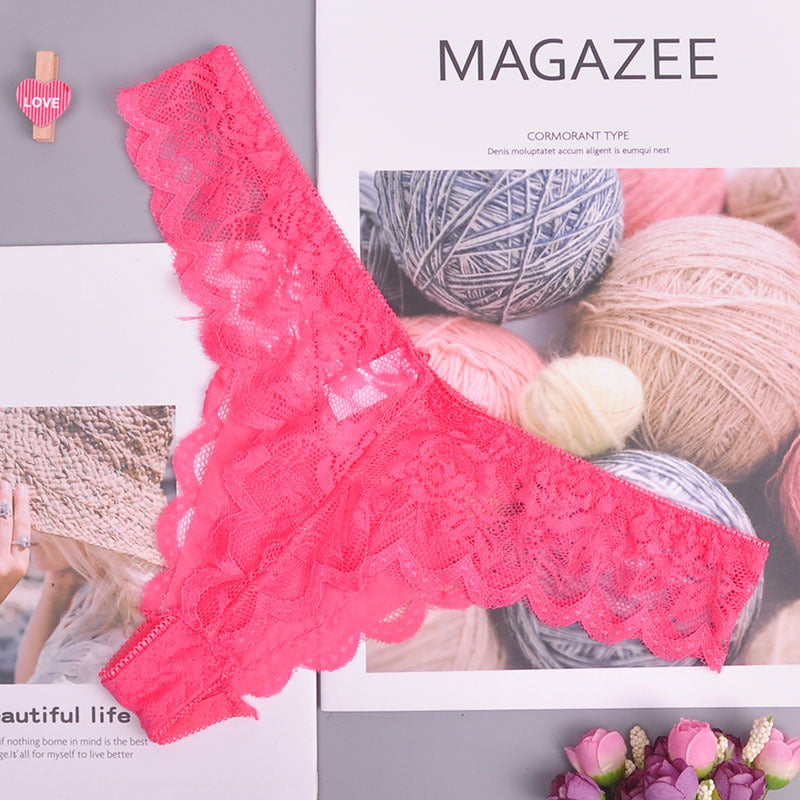 Adjusted Cozy Lace Briefs G Thongs Underwear Lingerie For Women