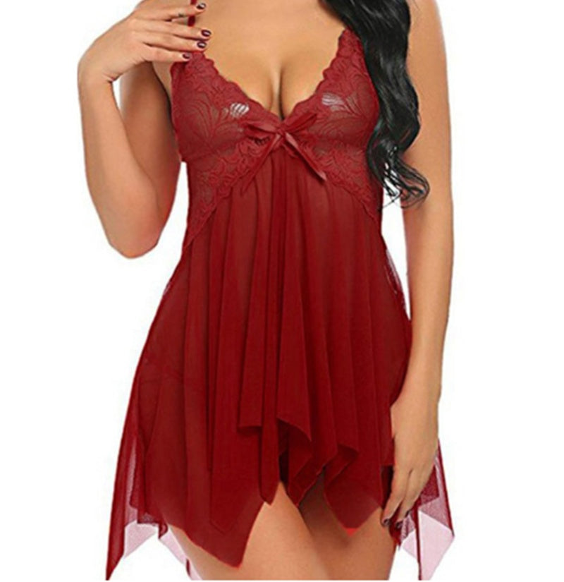European and American Foreign Trade Sexy Lingerie Sexy Lace Suspender Skirt