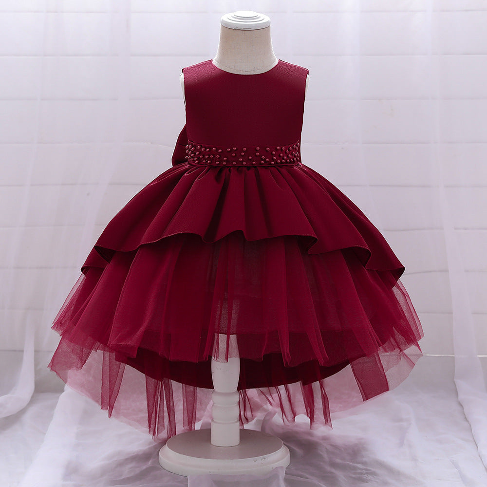 Girl's Princess Dress Costume With Tail Gauze