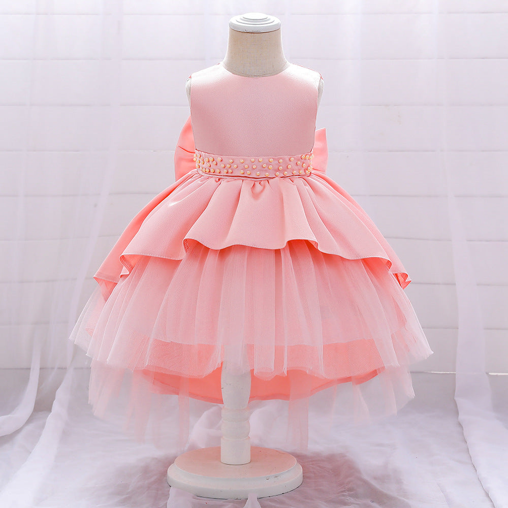 Girl's Princess Dress Costume With Tail Gauze