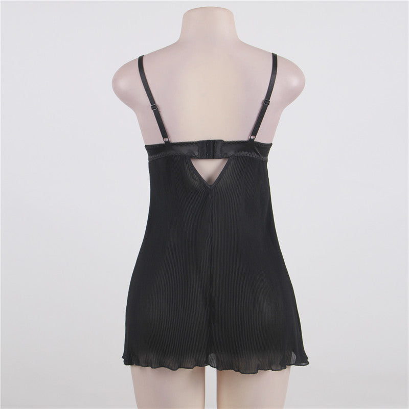 Sexy Lingerie Sexy Nightdress Suspender Skirt Lace Mesh Perspective