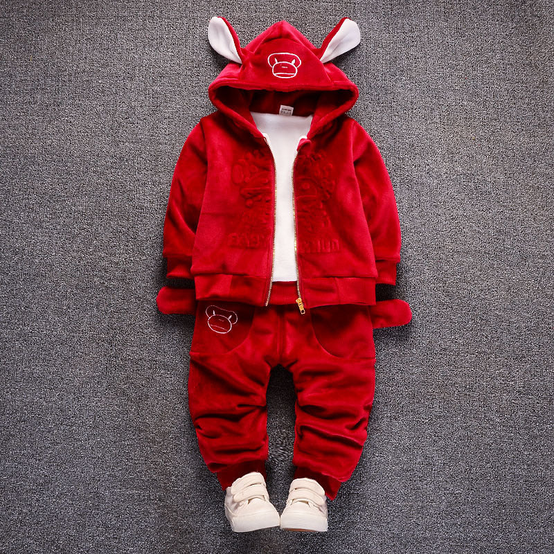 Children's cotton-padded suit