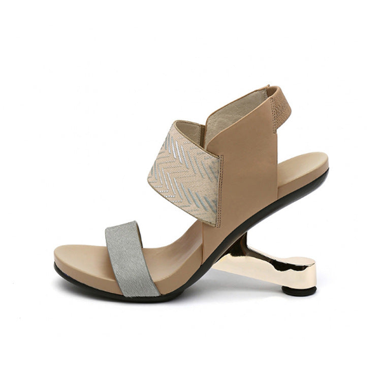 European And American Personalized Color Matching Women's Sandals