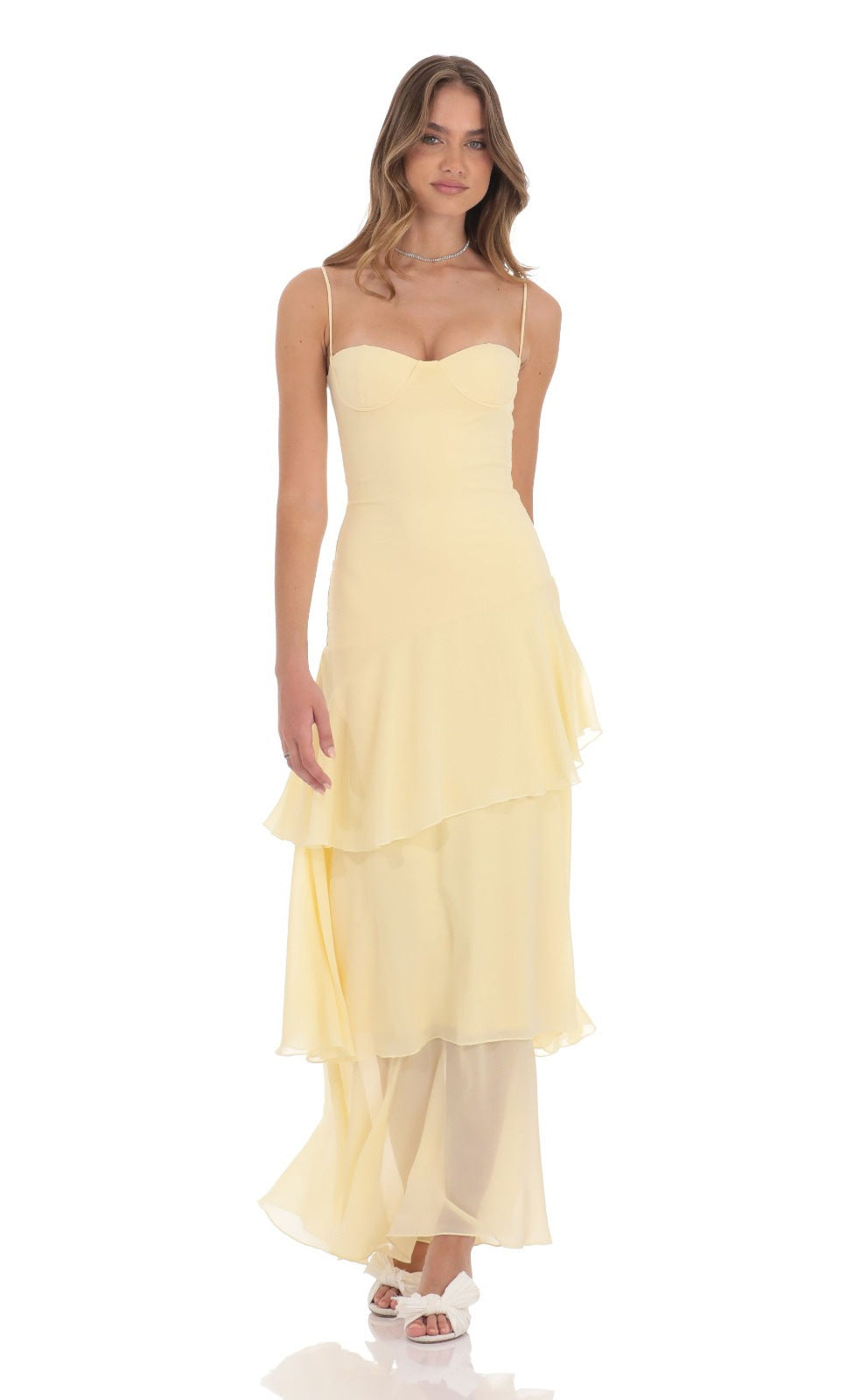 Backless Sling Pleated Lace-up Fashion Dress