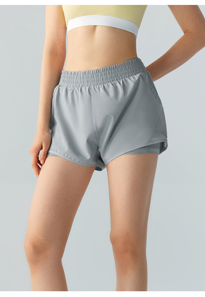 Women's Mesh Stitching Sports Shorts
