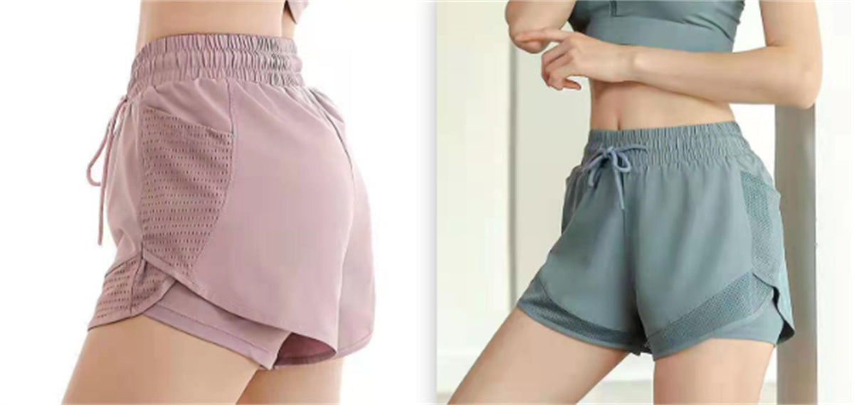 Fake Two-piece Quick-drying Loose Running Shorts Women's Anti-exposure