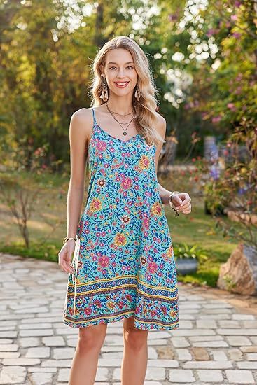 Women's Summer Sleeveless Bohemian Beach Dress