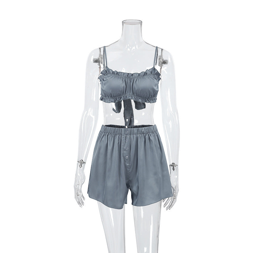 Sexy Pajamas With Underwear Shorts For Women