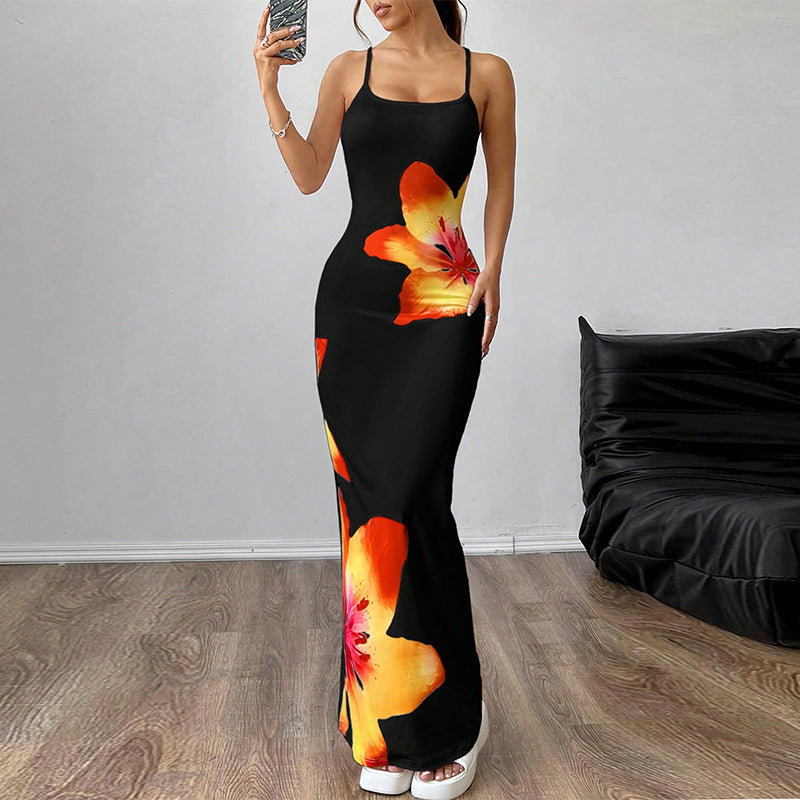 Sling Dress Skinny Sheath One-step Skirt
