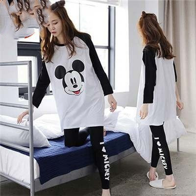Long sleeve pajamas for women in autumn and winter can be