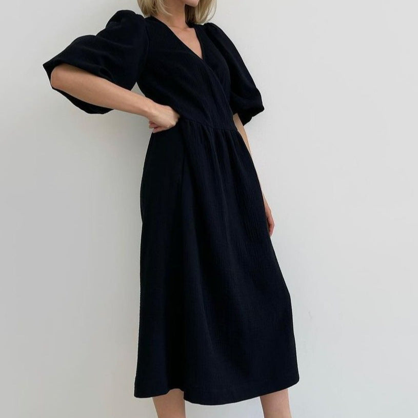 Sweet Atmosphere Solid Color Dress