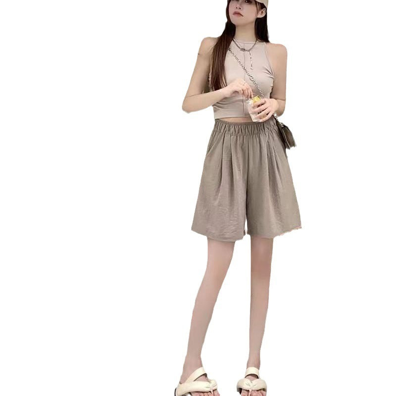 Summer Thin Loose High Waist Casual Japanese Shorts