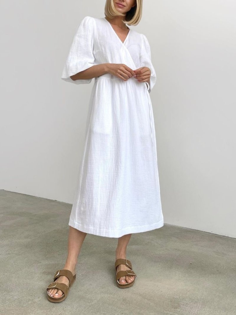 Sweet Atmosphere Solid Color Dress