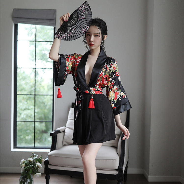 Japanese-Style Kimono Uniform Temptation Suit Sexy Nude Lingerie