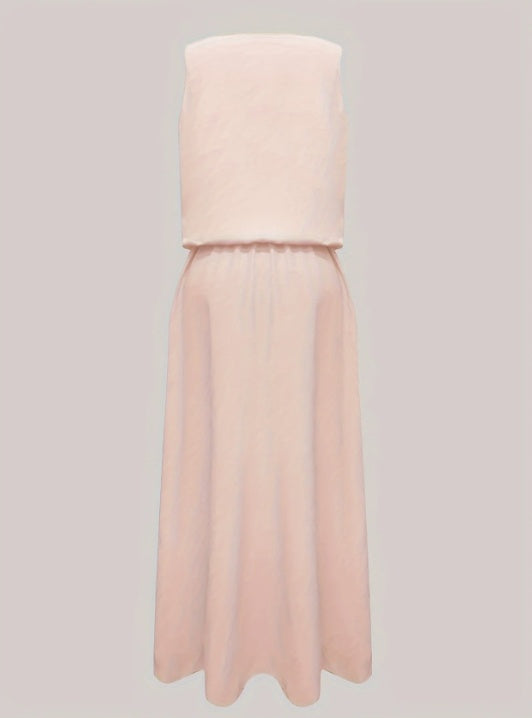 Women's Fashion Casual Round Neck Sleeveless Dress