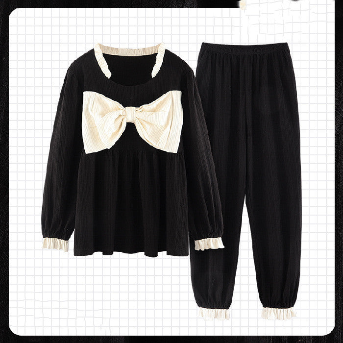 Palace Pajamas Women Spring And Autumn Korean Style Cotton Long Sleeves