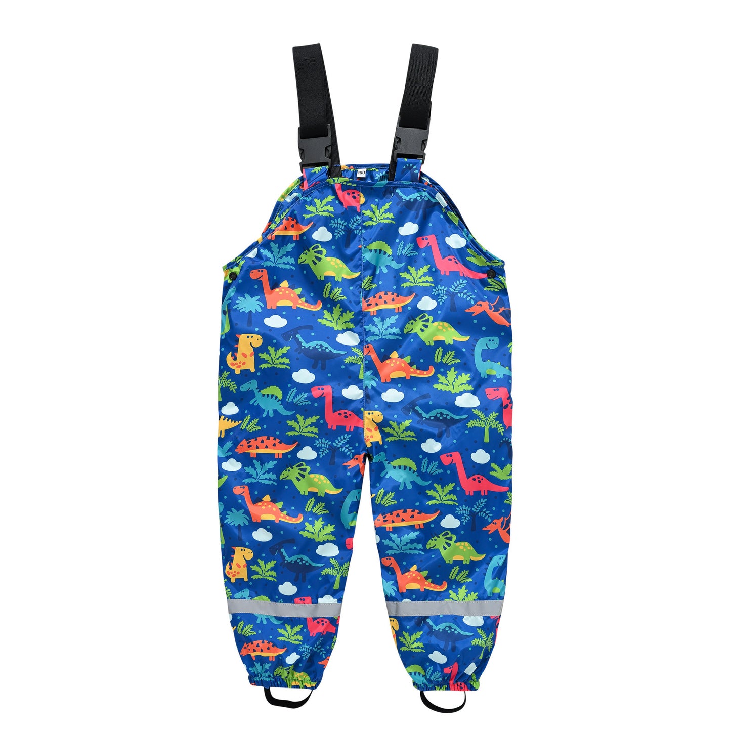Boys And Girls Printed Strap Adjustable Casual Bib Pants