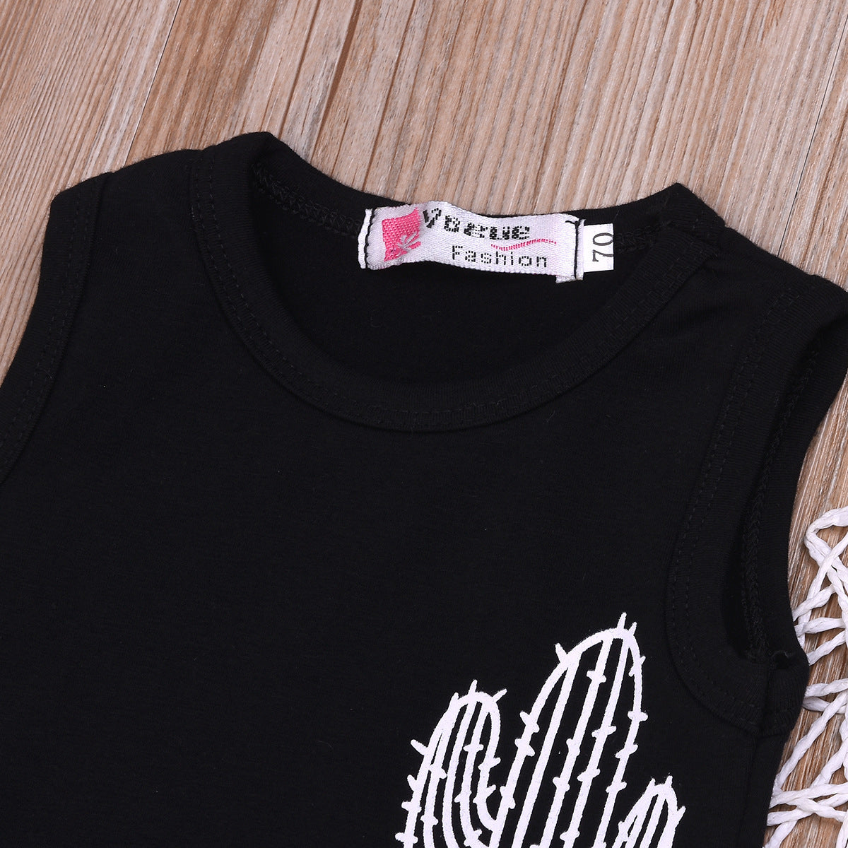 Children's Clothing Sleeveless For Boy Cactus Letter Two-piece Set