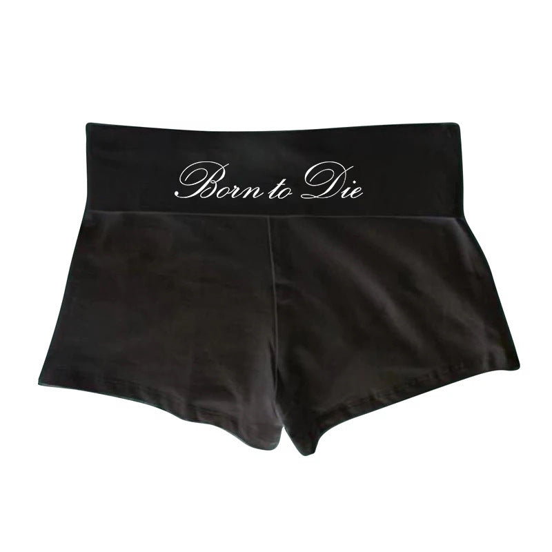 Casual Street Skinny Print Vintage Shorts