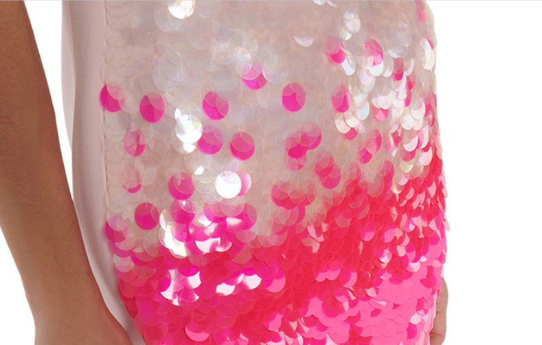 Women's Fashion Gradient Sequin Mini Dress