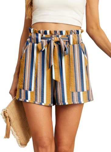 Women's Short Belt Pocket Summer Casual
