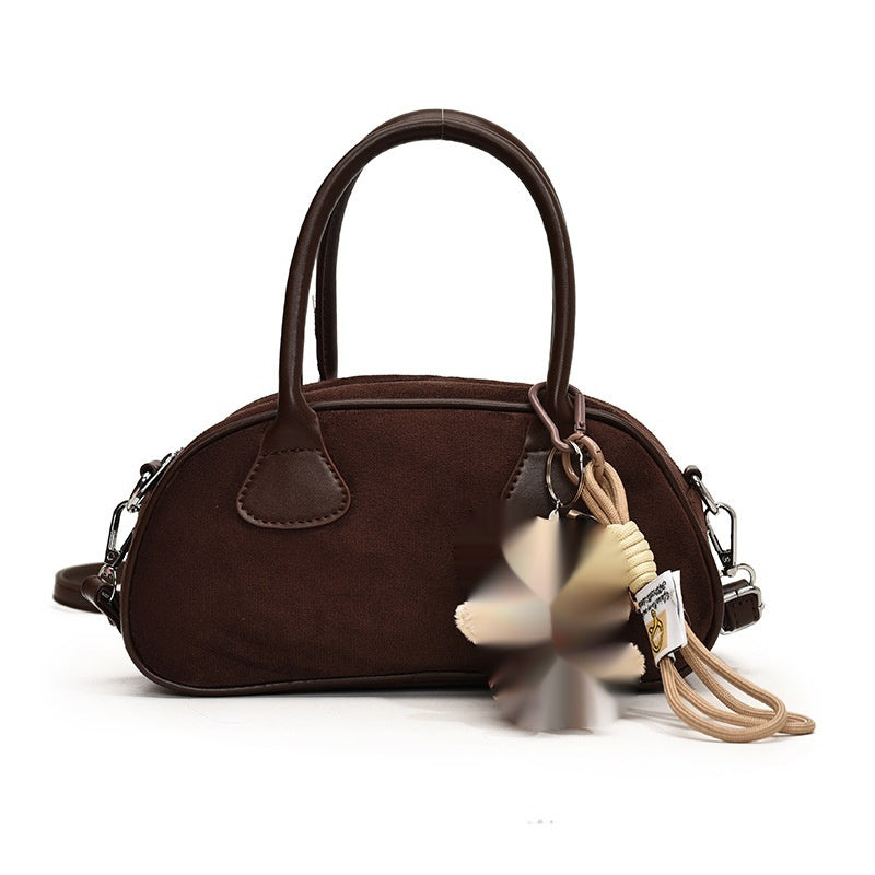 Hand-carrying Retro Frosted Bowling Bag Women