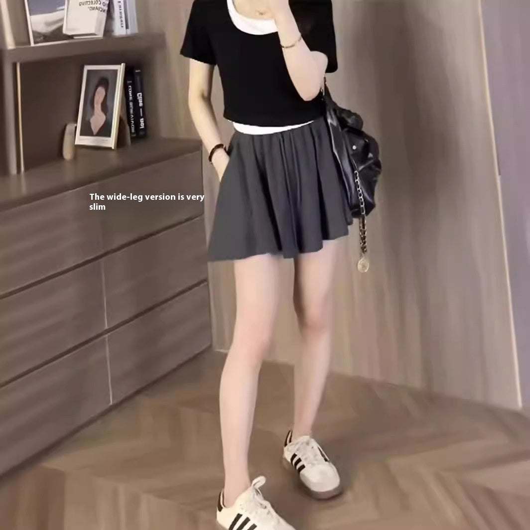 Plus Size Small Gray Sports Casual Shorts