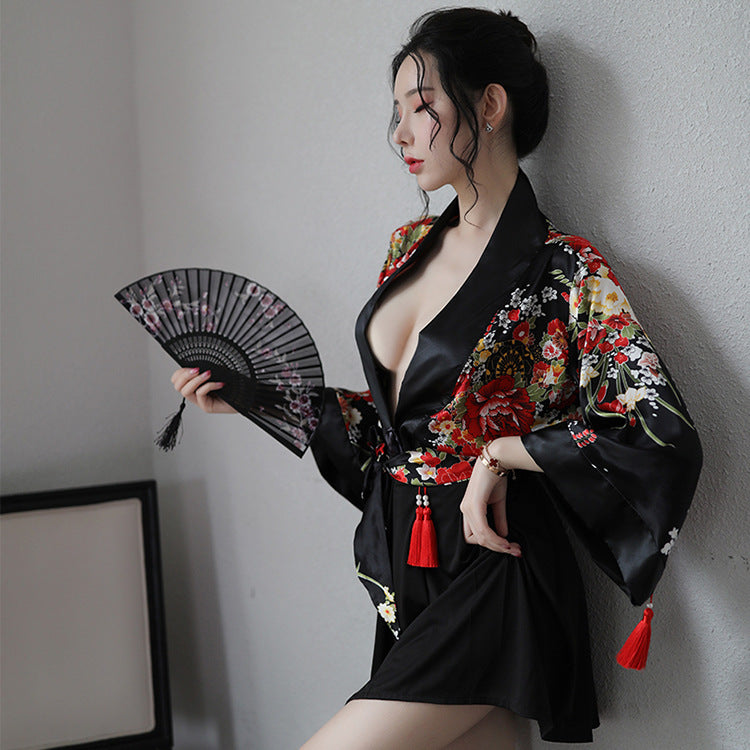 Japanese-Style Kimono Uniform Temptation Suit Sexy Nude Lingerie