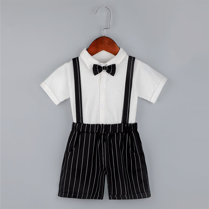 Kindergarten Performance Clothes Boys' Overalls Summer Suit