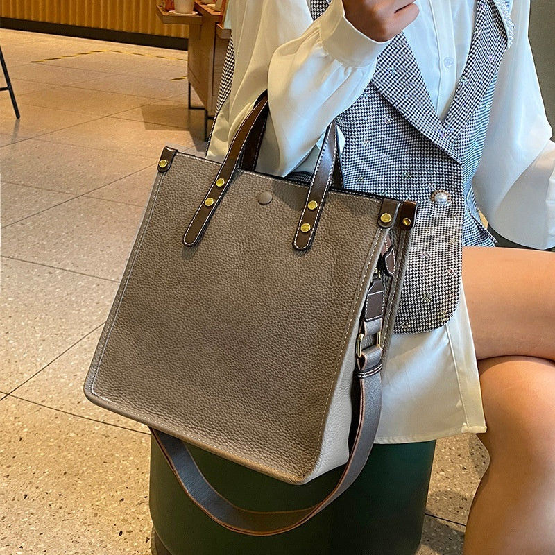 Women's Large-capacity Leather Business Handbag