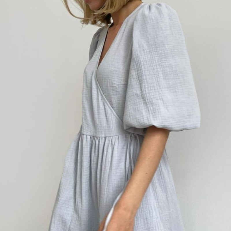 Sweet Atmosphere Solid Color Dress