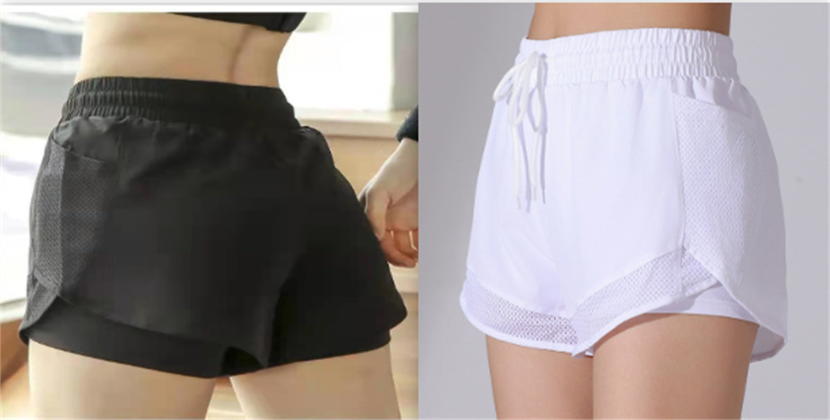 Fake Two-piece Quick-drying Loose Running Shorts Women's Anti-exposure