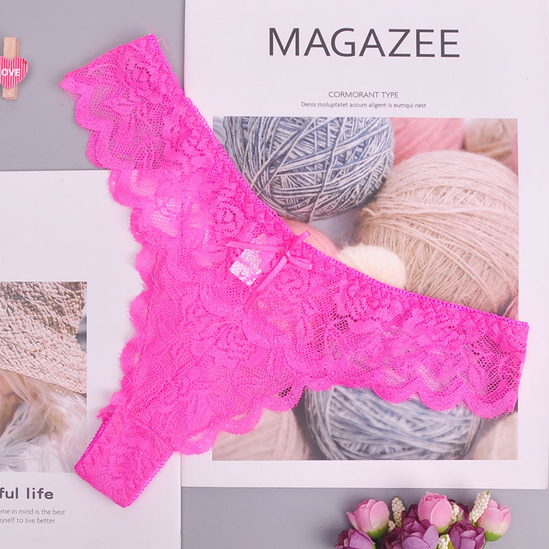 Adjusted Cozy Lace Briefs G Thongs Underwear Lingerie For Women