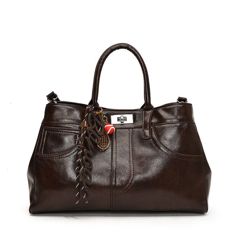 Retro Women's Large-capacity Shoulder Messenger Bag