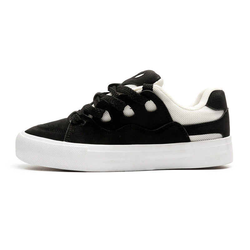 Breathable Color-blocking Board Shoes Couple Bread Shoes