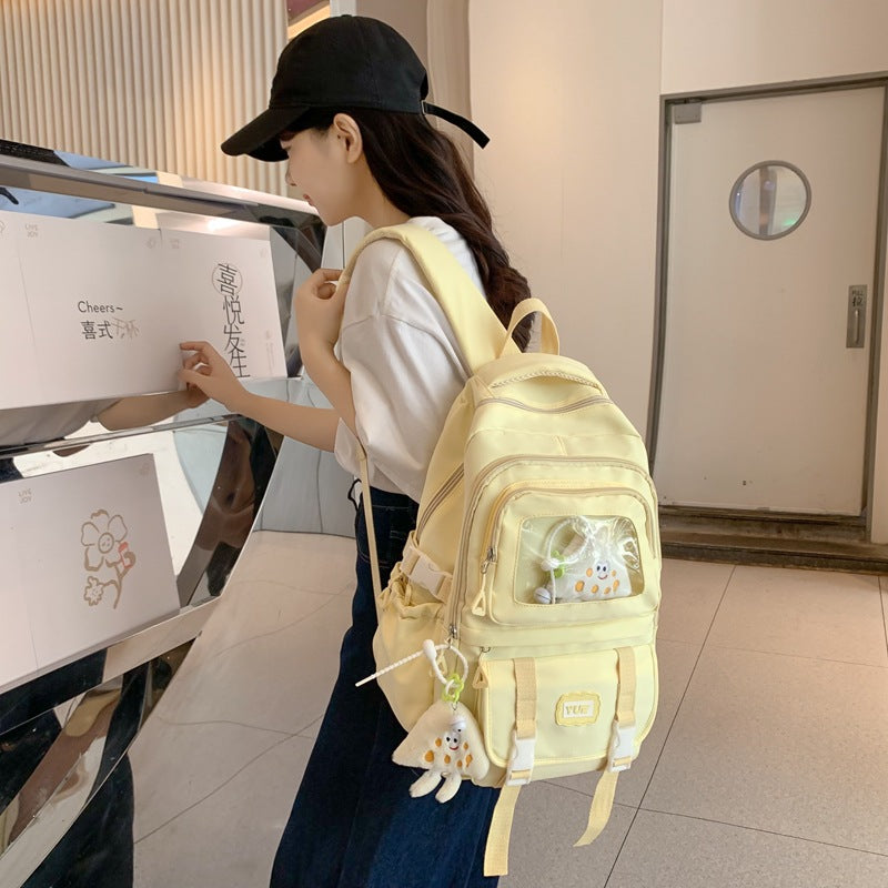 Large Capacity Junior High School Student High School Student Backpack Simple