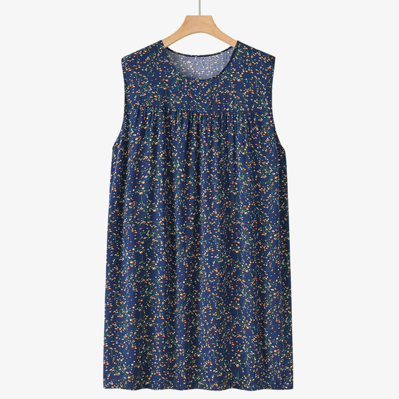 Sleeveless Nightdress Pajamas Thin Loose Home Wear