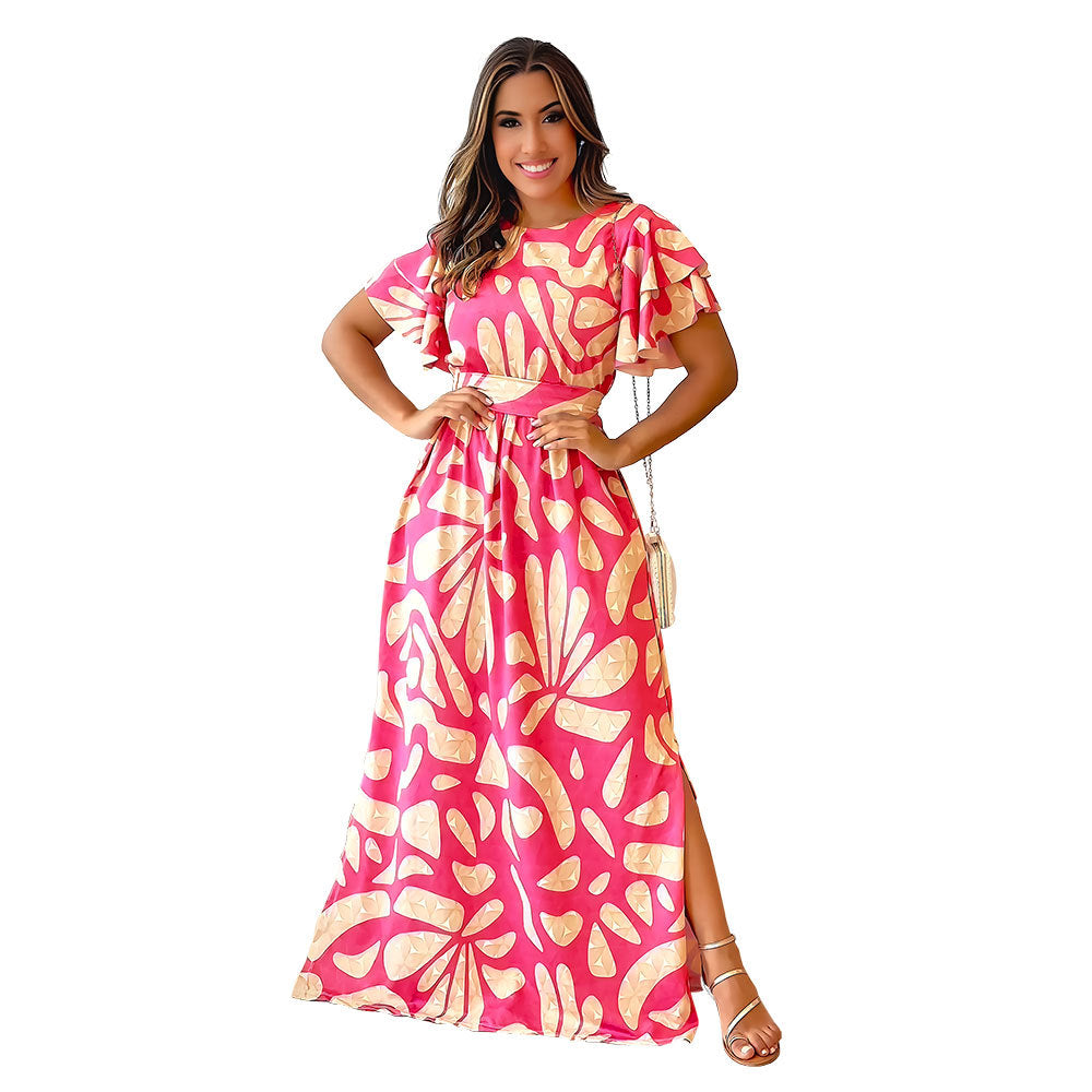 Temperament Leisure Spring And Summer Women's Clothing Long Dress