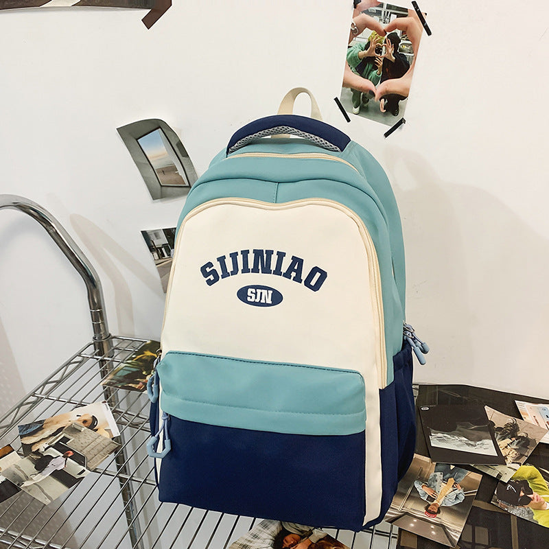 College Student Couple Travel Backpack