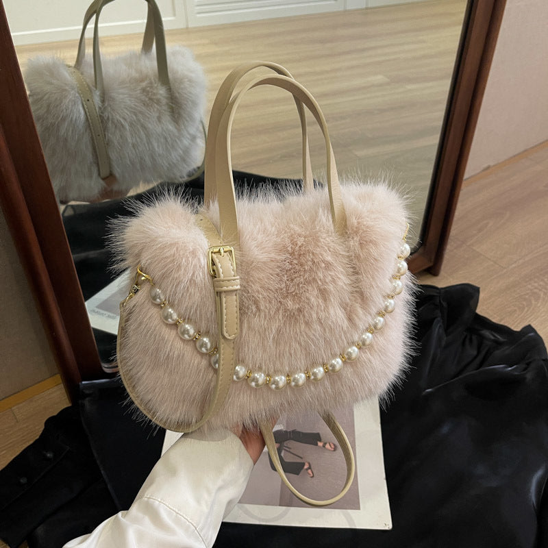 Autumn And Winter New Portable Bucket Bag Personalized Commuter Crossbody
