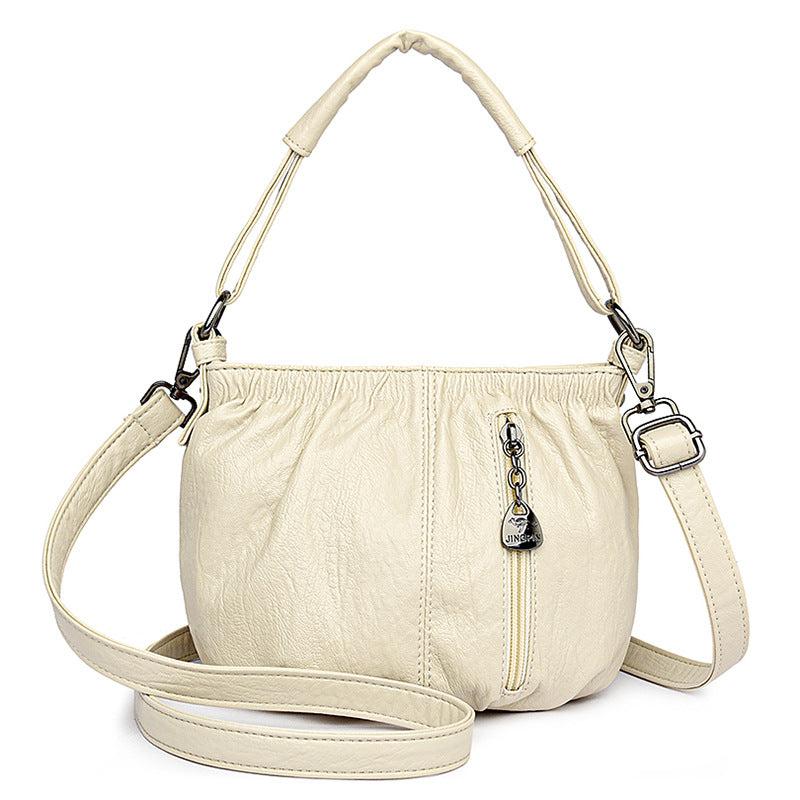 Women's Fashionable Pleated Handbag Simple