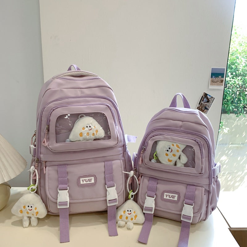 Large Capacity Junior High School Student High School Student Backpack Simple