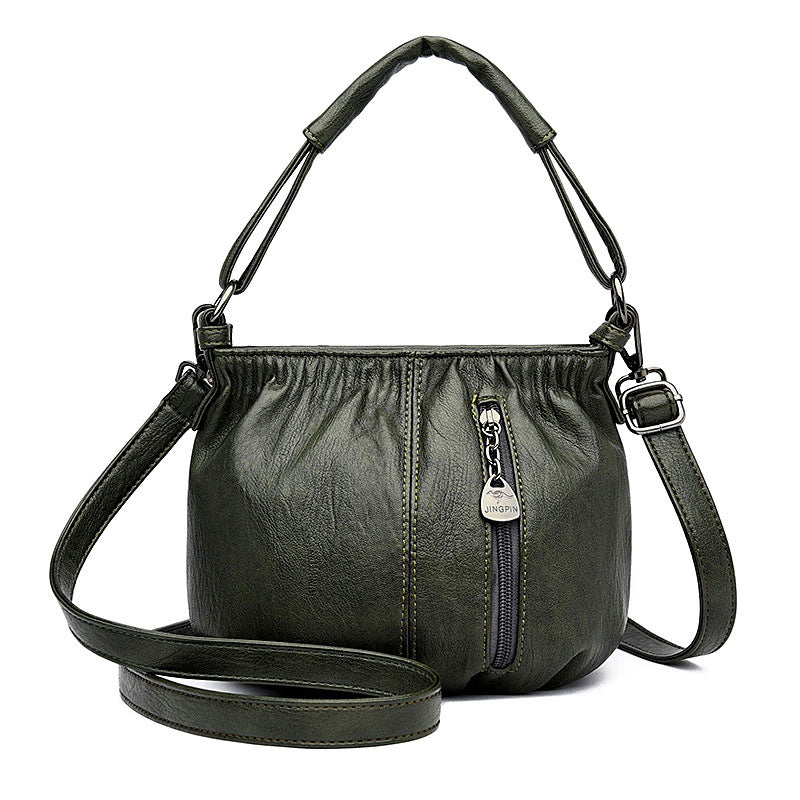 Women's Fashionable Pleated Handbag Simple