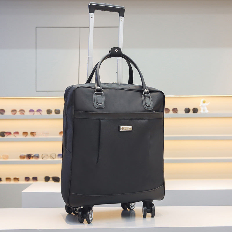 Women's Large Capacity Fashion Canvas Trolley Bag
