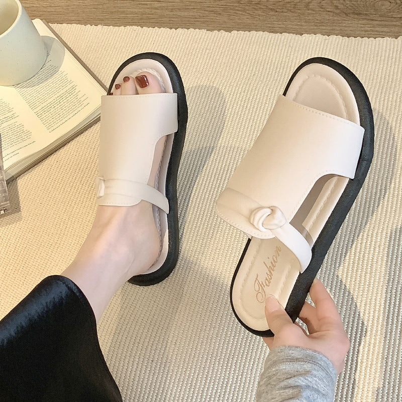 Open Toe Sandals Outdoor Non-slip Women's Flat Shoes