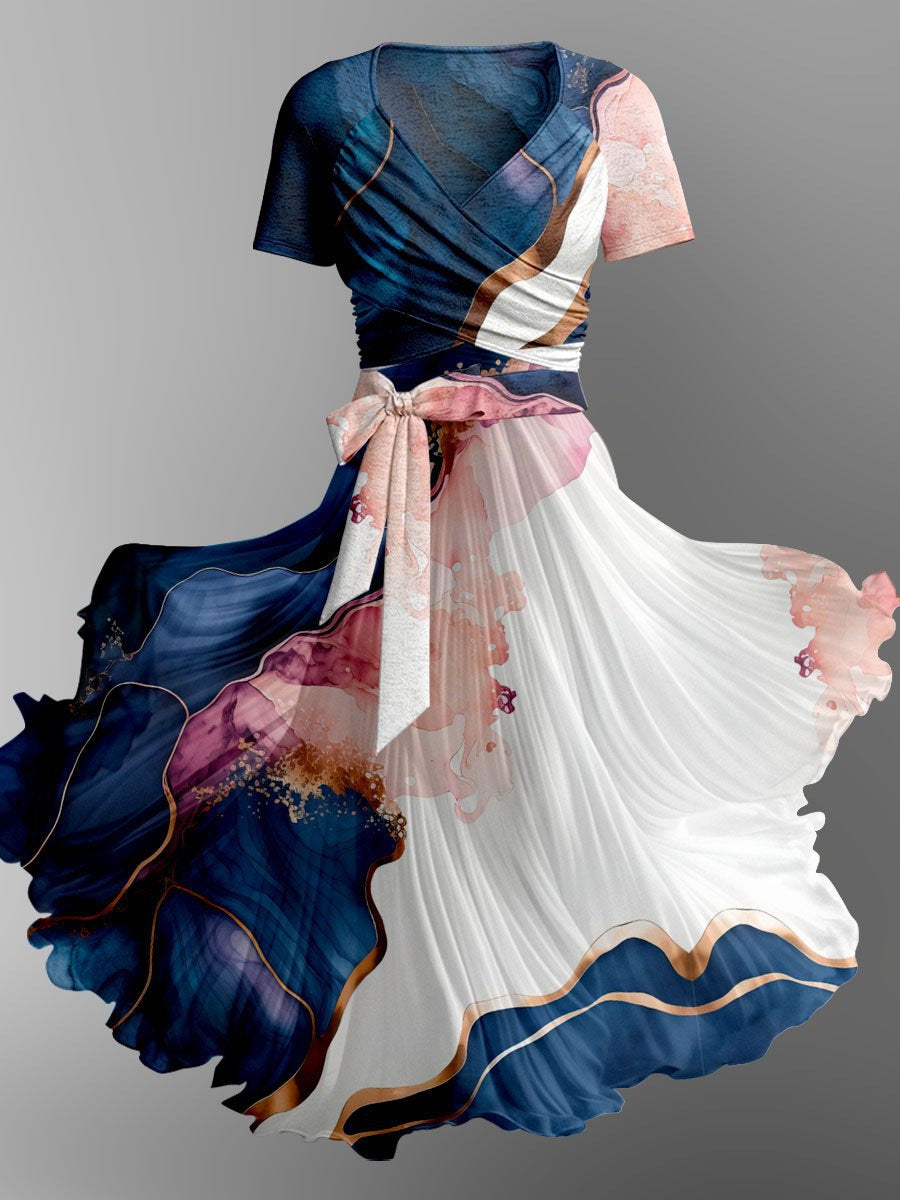Women's Slim-fit Style Suspenders Shawl 2-piece Set Dress